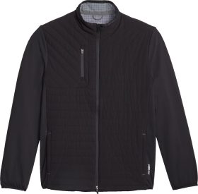 PUMA Scotia Quilted Men's Golf Jacket - Black, Size: Small