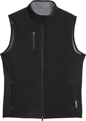 PUMA Scotia Quilted Men's Golf Vest - Black, Size: Small