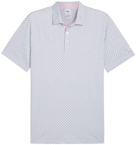 PUMA X AP Citrus Men's Golf Polo - Arnold Palmer Collection - White, Size: Medium