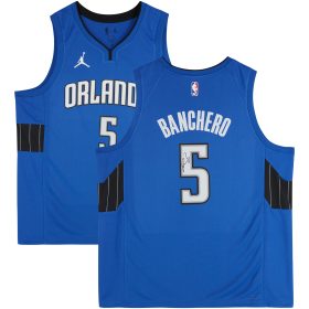 Paolo Banchero Orlando Magic Autographed Jordan Brand Blue Statement 2022-23 Swingman Jersey