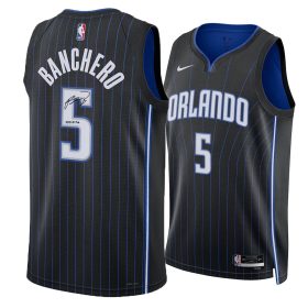 Paolo Banchero Orlando Magic Autographed Nike Black Icon Swingman Jersey with "2022 #1 Pick" Inscription