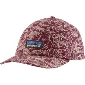 Patagonia P-6 Label Trad Cap Mushroom Forest Batik: Sequoia Red, One Size