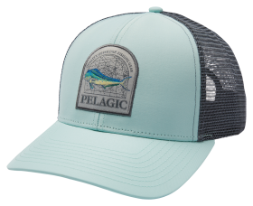 Pelagic Mapped Mahi Mesh-Back Snapback Trucker Cap