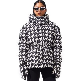 Perfect Moment Maya Parka - Women's Houndstooth - Black/Black, L