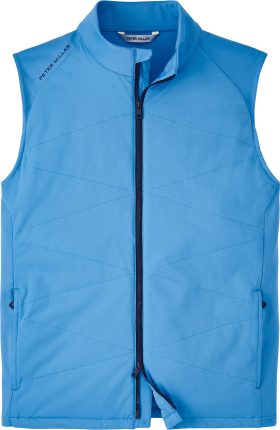 Peter Millar Fuse Hybrid Men's Golf Vest 2024 - Blue, Size: Medium