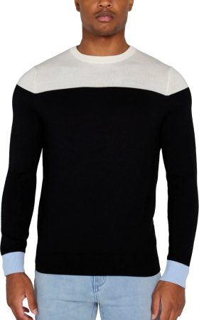 REDVANLY Boynton Men's Golf Sweater - Black, Size: Medium