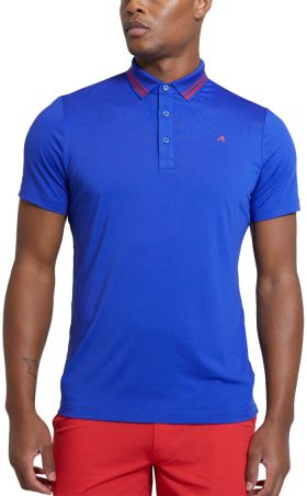 REDVANLY Cadman Men's Golf Polo Shirt - Blue, Size: Medium