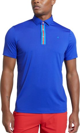 REDVANLY Monroe Men's Golf Polo - Blue, Size: X-Large