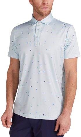 REDVANLY Savile Men's Golf Polo - Blue, Size: Large