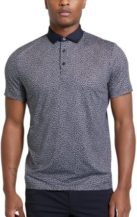 REDVANLY Stearn Men's Golf Polo - Black, Size: Medium