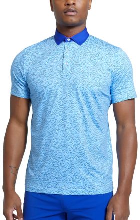 REDVANLY Stearn Men's Golf Polo - Blue, Size: Medium