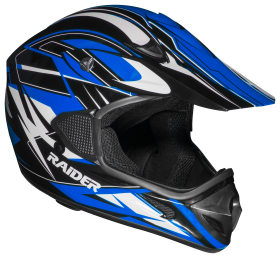 Raider RX1 MX Off-Road Helmet for Adults - Blue - Small