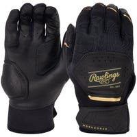 Rawlings Workhorse Adult Batting Gloves - 2025 Model in Black/Gold Size Large