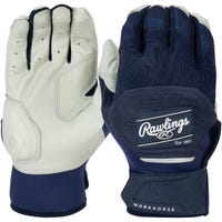 Rawlings Workhorse Adult Batting Gloves - 2025 Model in Navy/White Size X-Large