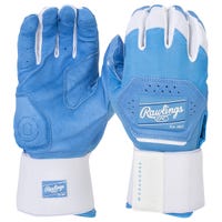 Rawlings Workhorse Compression Strap Adult Batting Gloves - 2025 Model in Columbia Blue Size Medium