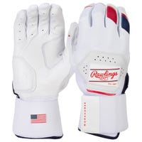 Rawlings Workhorse Compression Strap Adult Batting Gloves - 2025 Model in White Size Large