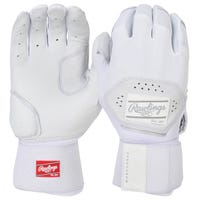 Rawlings Workhorse Compression Strap Youth Batting Gloves - 2025 Model in White Size X-Large