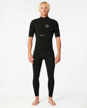 Rip Curl Mens Wetsuits E7 E-Bomb Zip Free 2/2 Short Sleeve Wetsuit