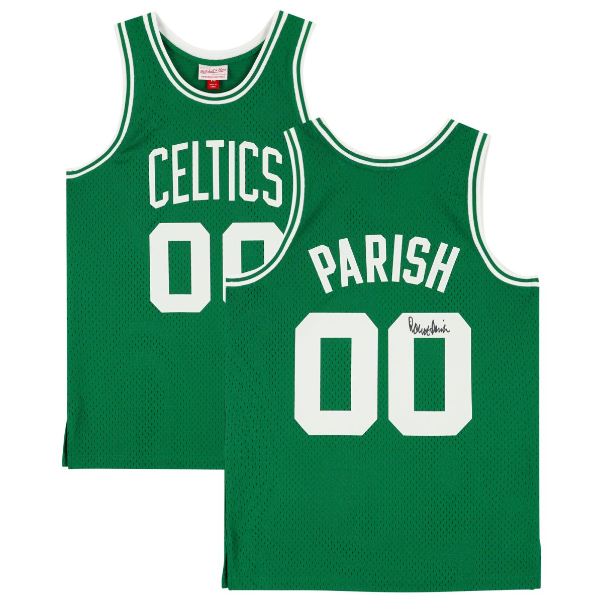 Robert Parish Boston Celtics Autographed Green Mitchell & Ness 1985-1986 Swingman Jersey