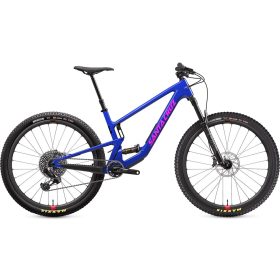 Santa Cruz Bicycles Tallboy Carbon CC X01 Eagle AXS Reserve Mountain Bike Gloss Ultra Blue, L