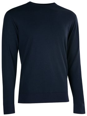 Straight Down Woods Crew Men's Golf Sweater - Black, Size: Small