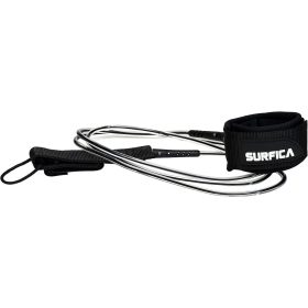 Surfica Surfboard 7mm Leash Black, 7'