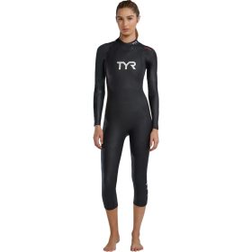 TYR Hurricane CAT1 Wetsuit - Women's Black/Orchid, M/L