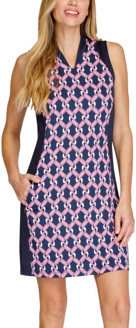 Tail Activewear Womens Shondra 36.5 Inch Sleeveless Golf Dress - Blue, Size: X-Small