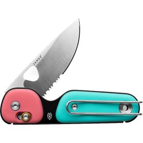 The James Brand The Redstone Knife Coral/Turquoise/Stainless/PP, Serrated