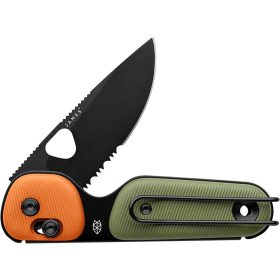 The James Brand The Redstone Knife OD Green/Orange/Black /PP, Serrated