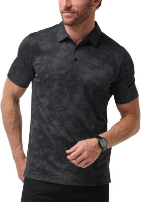 TravisMathew Brilliant Waters Men's Golf Polo - Black, Size: Medium