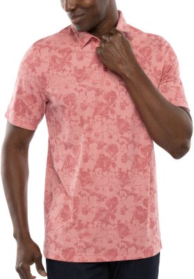 TravisMathew Cactus Fruit Men's Golf Polo Shirt - Red, Size: Large