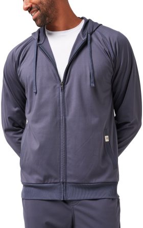 TravisMathew Cloud Track Men's Golf Jacket - Blue, Size: Small