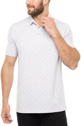 TravisMathew Tour Book Men's Golf Polo - Grey, Size: X-Large