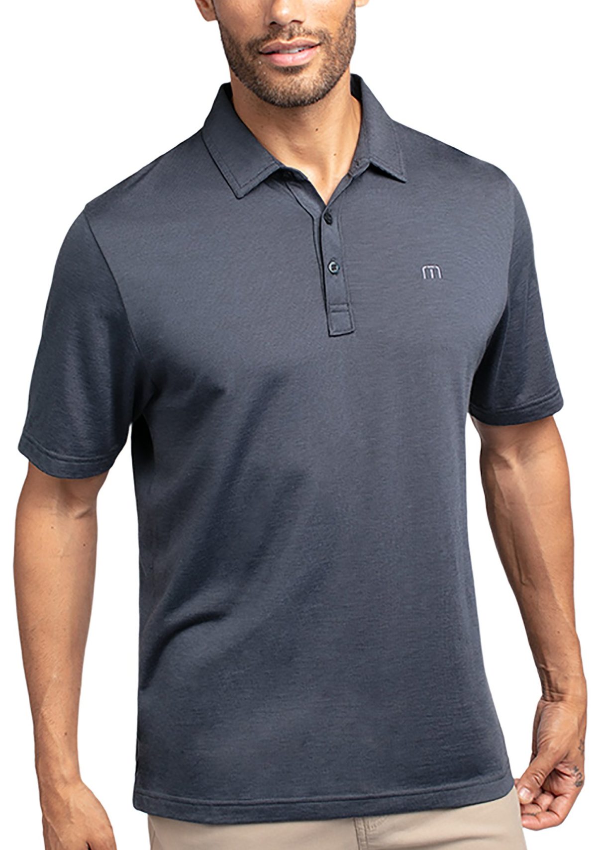 TravisMathew Zinna Men's Golf Polo Shirt 2024 - Blue, Size: Large