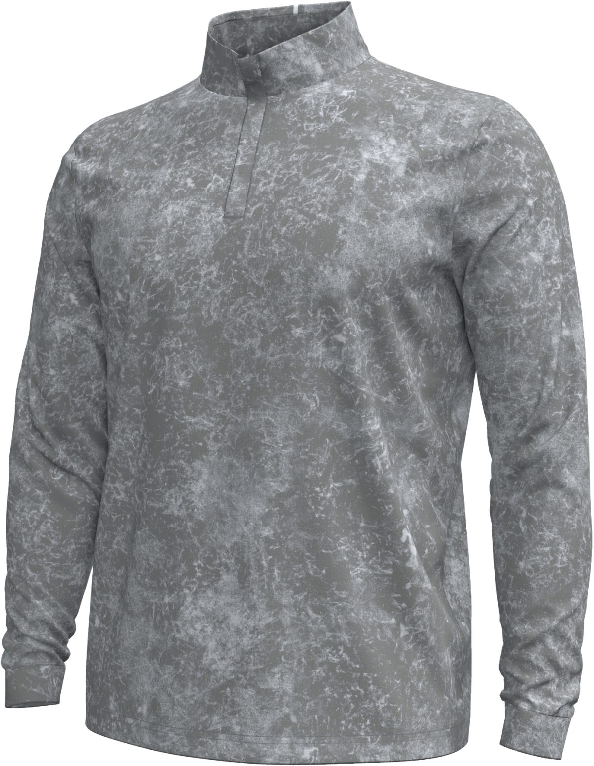 Under Armour Playoff 3.0 Print Quarter-Zip Men's Golf Pullover - Grey, Size: Small