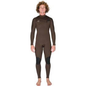 Vissla 7 Seas 4/3 Full Chest Zip Long-Sleeve Wetsuit - Men's Brown, M