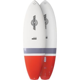 Walden Surfboards Mini Mega Magic Longboard Surfboard White/Red, 6ft 10in