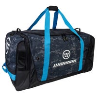 Warrior Q20 . Wheeled Hockey Equipment Bag - 2024 Model in Camo/Blue Size 37in