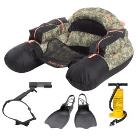 White River Fly Shop Lost Lake Float Tube Combo - Digital Camo/Black