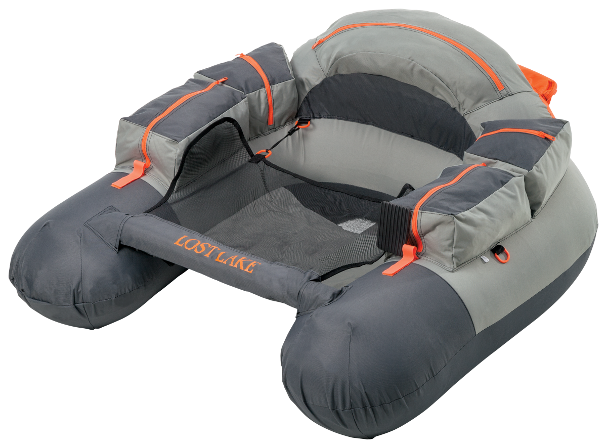 White River Fly Shop Lost Lake Float Tube - Gray/Orange