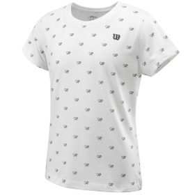 Wilson Girls Cause A Racket Tech Tee (White)