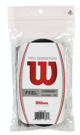 Wilson Pro Overgrip Sensation 30-Pack (Black)