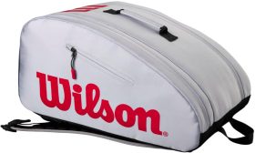 Wilson Super Tour Pickleball Bag (Gray/Black/Red)