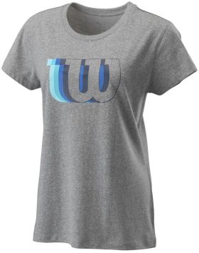 Wilson Women's Blur W Tech Tennis Tee (Heather Gray)