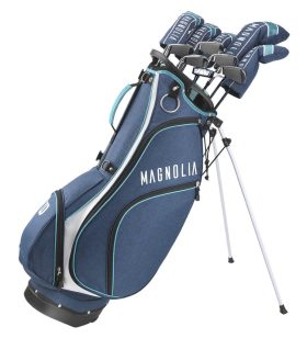 Wilson Womens Magnolia Complete Package Set - Stand Bag - Stand Bag - NAVY - RIGHT - WOMENS TALL - Golf Clubs