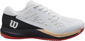 Wilson Women's Rush Pro ACE Pickler Pickleball Shoes (White/Black/Living Coral)