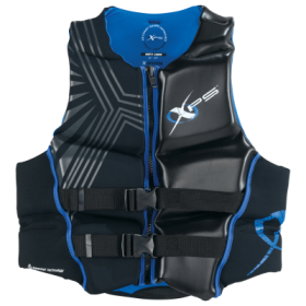 XPS Platinum Neoprene Segmented Life Jacket for Men - Black/Royal - XL