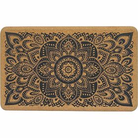 Yoga Design Lab Cork Yoga Block Mandala Black, One Size