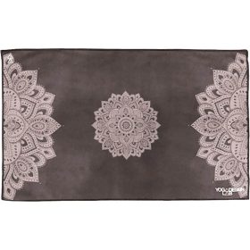 Yoga Design Lab Hand Yoga Towel Mandala Black, One Size